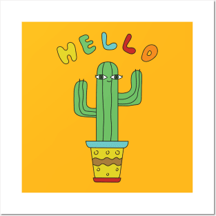 Hello cactus Posters and Art